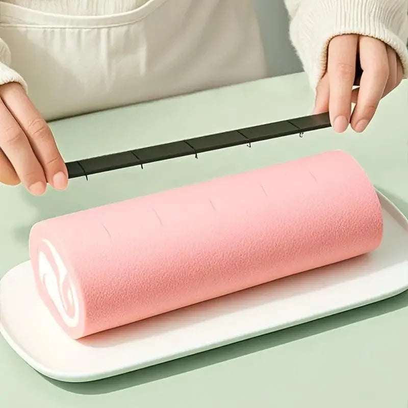 4Pcs Biscuit Cake Cutting Roll Scale 4X Cake Roll Ruler Uniform Division Molds Pastries Bakings Kitchen Dessert Making Tool